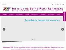 Tablet Screenshot of institut-reiki-renaisens.com